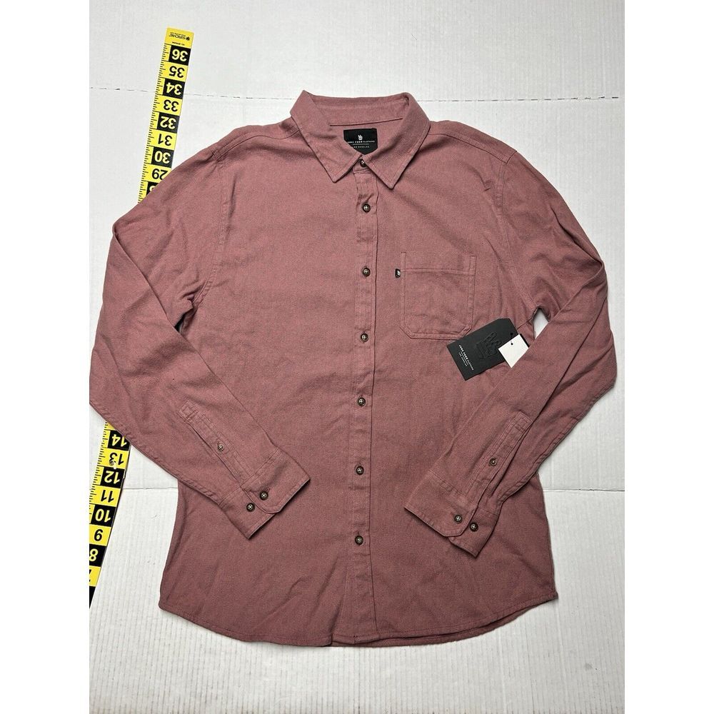 Junk Food Clothing Flannel Adrien Woven Men's Medium Withered Rose Los Angeles